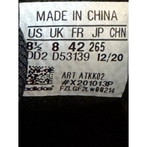 Adidas Indoor Soccer Shoes Mens 8.5 Black & White Lightweight Sports Cleats - Picture 4 of 8